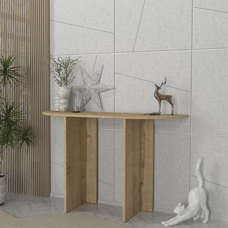 GP042-02592-0 Κονσόλα Cortado Megapap χρώμα sapphire oak 120x35x75εκ. - Image 1