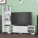 Έπιπλο τηλεόρασης Pera Megapap χρώμα λευκό 160x29,5x120εκ.