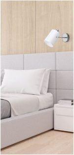 KQ 2654/1 SHIRO CHROME AND WHITE WALL LAMP 1Ε3 - Image 2