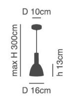 SE21-GM-4-MS2 ADEPT TUBE Gold Matt Pendant Black Metal Shade+ - Image 2