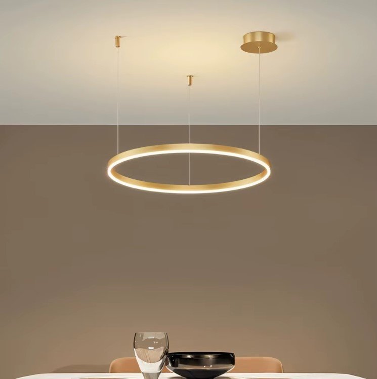 kanko-60cm SE LED 60 KANKO PENDANT GOLD 28W 3CCT 60x100cm IP20 2 YEARS WARRANTY Β2 - Image 1