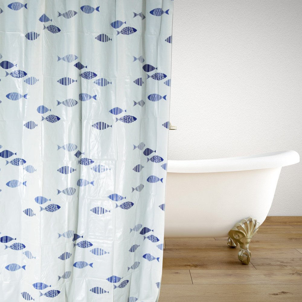 kourtina-mpaniou-plastiki-blue-reef-180-180-8825 ΚΟΥΡΤΙΝΑ ΜΠΑΝΙΟΥ PEVA BLUE REEF 180(Μ)X180(Υ) - Image 1