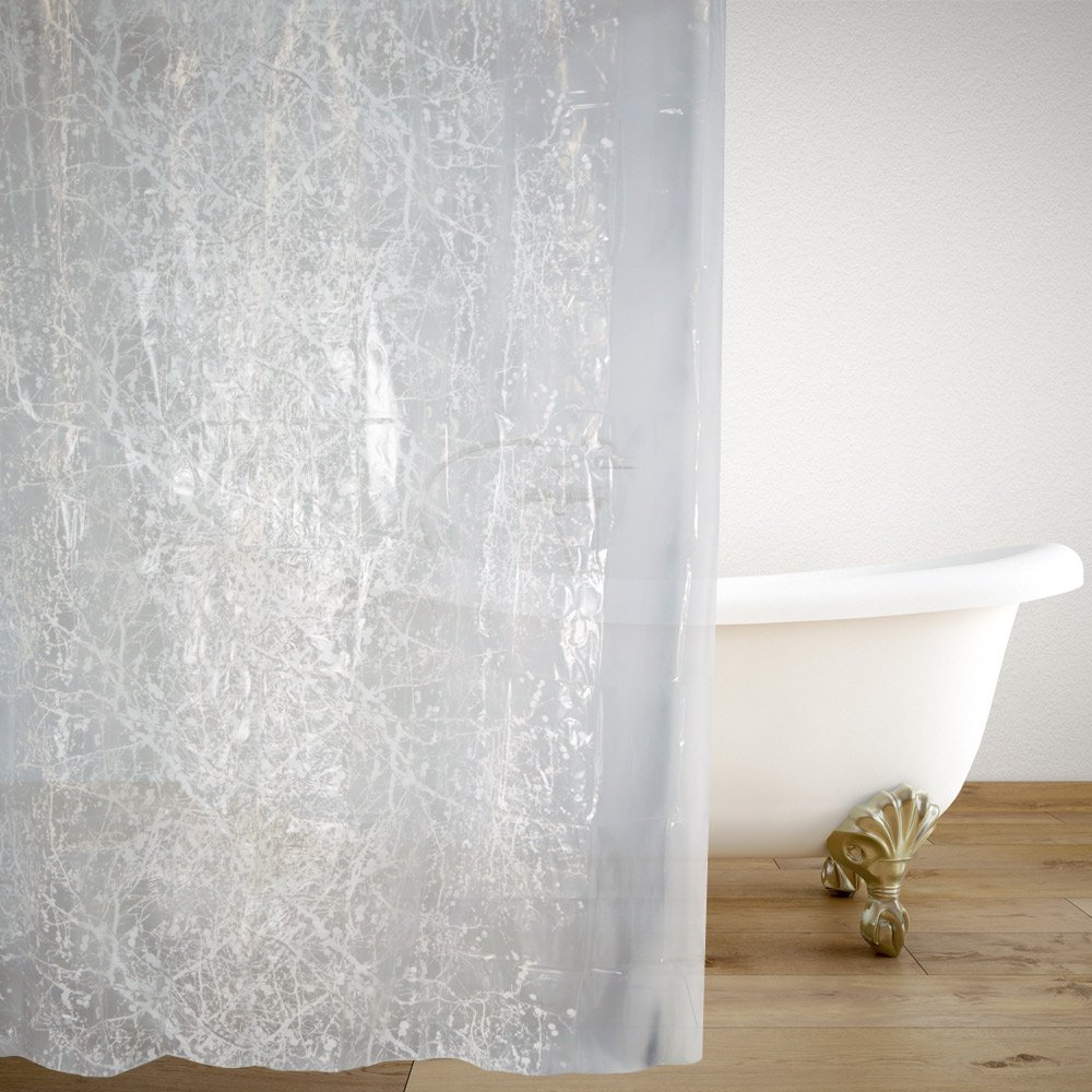 kourtina-mpaniou-plastiki-clear-lines-180-180-8828 ΚΟΥΡΤΙΝΑ ΜΠΑΝΙΟΥ PVC CLEAR LINES 180(Μ)X180(Υ) - Image 1