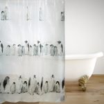 ΚΟΥΡΤΙΝΑ ΜΠΑΝΙΟΥ PEVA PENGUINS 180(Μ)X180(Υ)