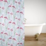 ΚΟΥΡΤΙΝΑ ΜΠΑΝΙΟΥ PEVA FLAMINGO 180(Μ)X180(Υ)