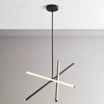 SE LED 50 VAMOS PENDANT BLACK 22W 3CCT 50x50x110cm IP20 220V 2 YEARS WARRANTY Δ2