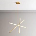 SE LED 50 VAMOS PENDANT GOLD 22W 3CCT 50x50x110cm IP20 220V 2 YEARS WARRANTY Δ3