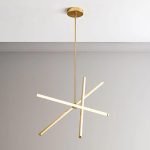 SE LED 50 VAMOS PENDANT GOLD 22W 3CCT 50x50x110cm IP20 220V 2 YEARS WARRANTY Δ3