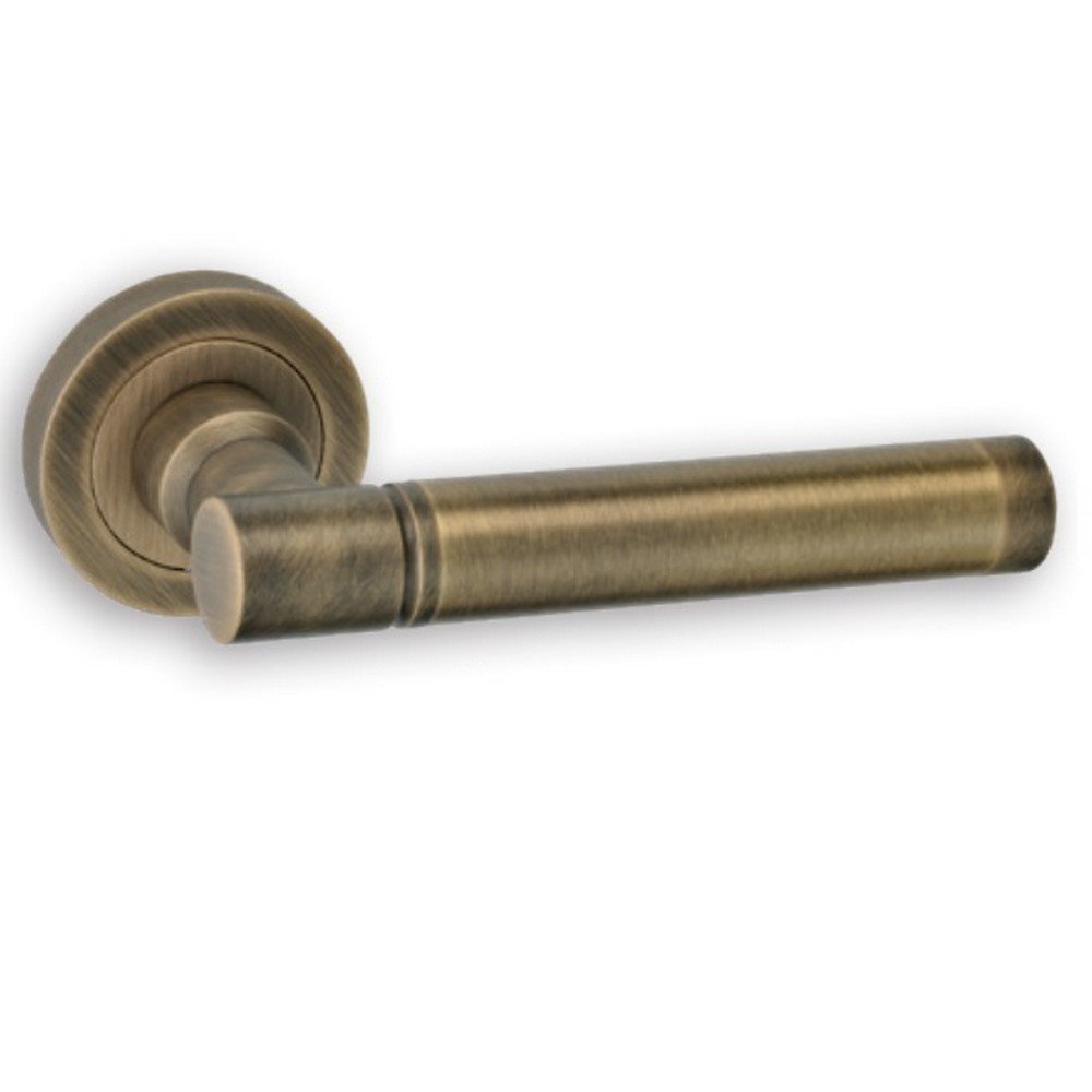 04antique Πόμολο Πόρτας Ορείχαλκος με Ροζέτα Αντικέ Best 04 – Κομψό και Μοντέρνο Design - Image 1