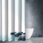 Κουρτίνα Μπάνιου Zen Body Des 809 Υφασμάτινη 180x200 cm