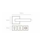 Πόμολο Πόρτας με Ροζέτα Best 216 - Μαύρο Ματ - Μοντέρνα γραμμή με διαχρονικό χαρακτήρα - Image 2