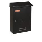 Μεταλλικό Γραμματοκιβώτιο Εξωτερικού Χώρου Μαύρο Ανάγλυφο 28x10x38cm - BERLIN 3001 By Viometal