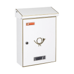 Μεταλλικό Γραμματοκιβώτιο Εξωτερικού Χώρου Λευκό 28x10x38cm - BERLIN 3001 By Viometal