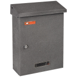 Μεταλλικό Γραμματοκιβώτιο Εξωτερικού Χώρου Ανθρακί Ανάγλυφο 28x10x38cm - BERLIN 3001 By Viometal