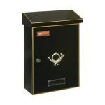 Μεταλλικό Γραμματοκιβώτιο Εξωτερικού Χώρου Μαύρο 28x10x38cm - BERLIN 3001 By Viometal