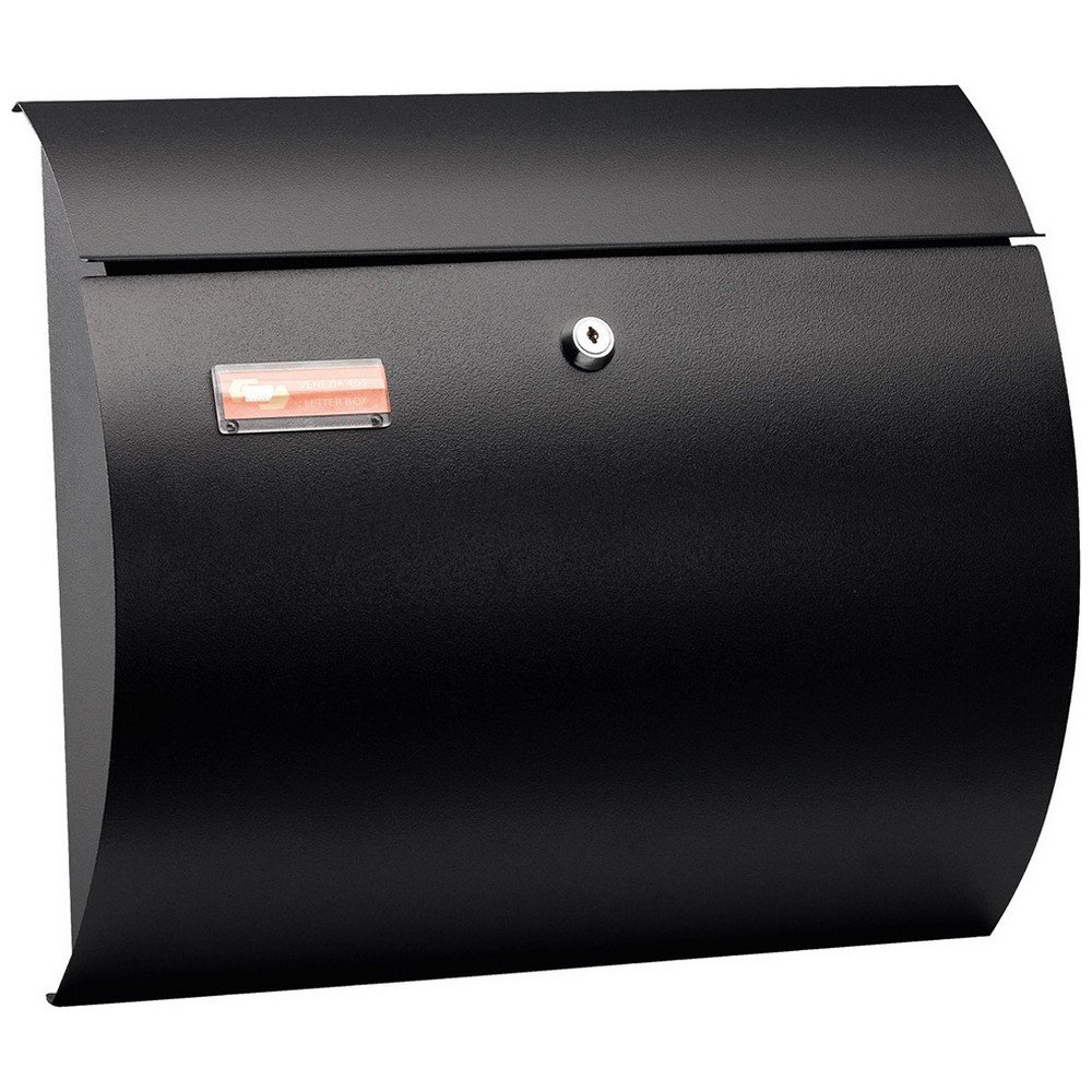 3003black Μεταλλικό Γραμματοκιβώτιο Εξωτερικού Χώρου Μαύρο 37.5x10.5x33cm - VERONA 3003 By Viometal - Image 1
