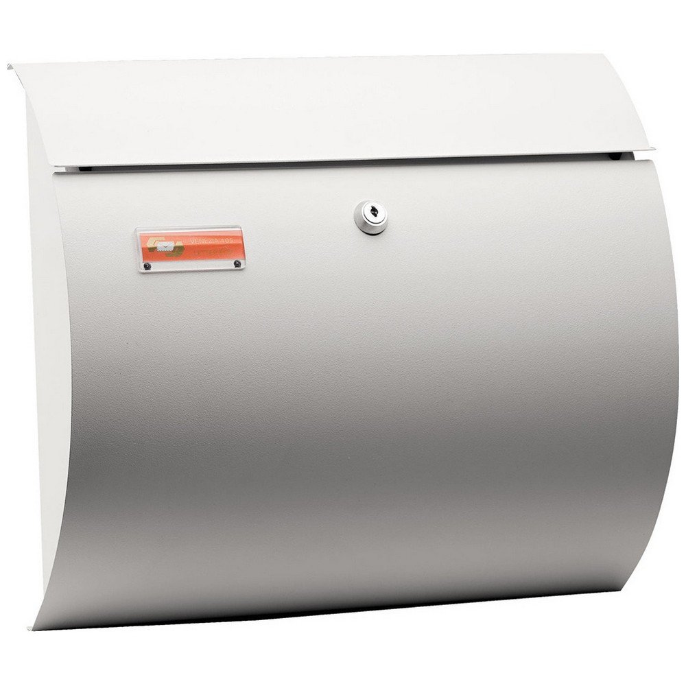 3003white Μεταλλικό Γραμματοκιβώτιο Εξωτερικού Χώρου Λευκό 37.5x10.5x33cm - VERONA 3003 By Viometal - Image 1