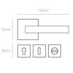 Πόμολο Πόρτας με Ροζέτα Best 315 - Νίκελ Ματ - Κλασική κομψότητα με μοντέρνες πινελιές - Image 2