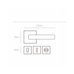 Πόμολο Πόρτας με Ροζέτα Best 421 - Μαύρο Ματ - Αρχιτεκτονική απλότητα - Image 2