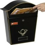 Μεταλλικό Γραμματοκιβώτιο Εξωτερικού Χώρου Λευκό Σφηρήλατο 35.5x10x37cm - VIENNA 5001 By Viometal - Image 2