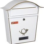 Μεταλλικό Γραμματοκιβώτιο Εξωτερικού Χώρου Λευκό Σφηρήλατο 35.5x10x37cm - VIENNA 5001 By Viometal