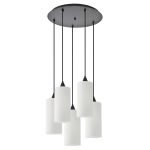 SE21-BL-4-5BL-GL3 ADEPT TUBE  Pendant White Glass+