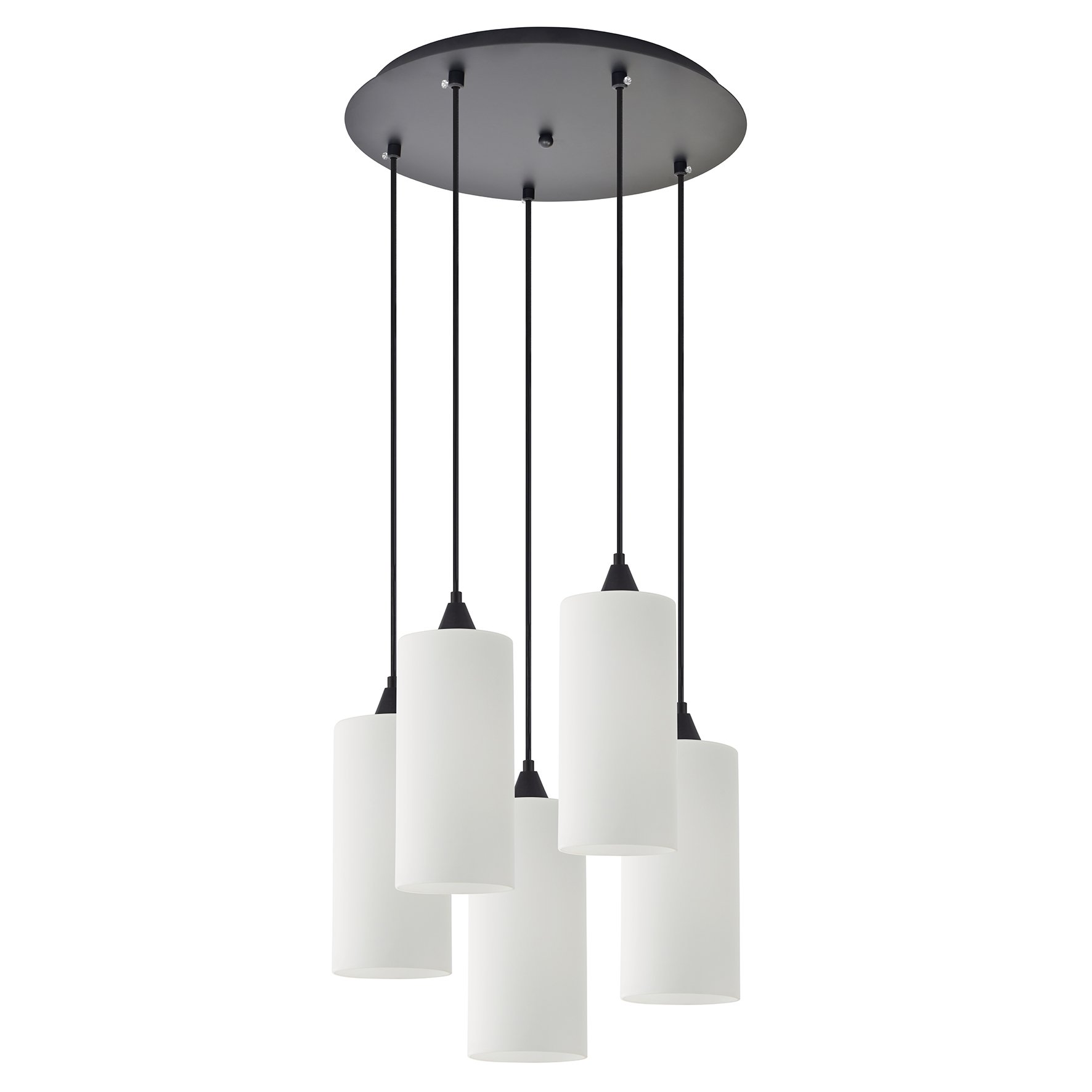 77-9005 SE21-BL-4-5BL-GL3 ADEPT TUBE Pendant White Glass+ - Image 1
