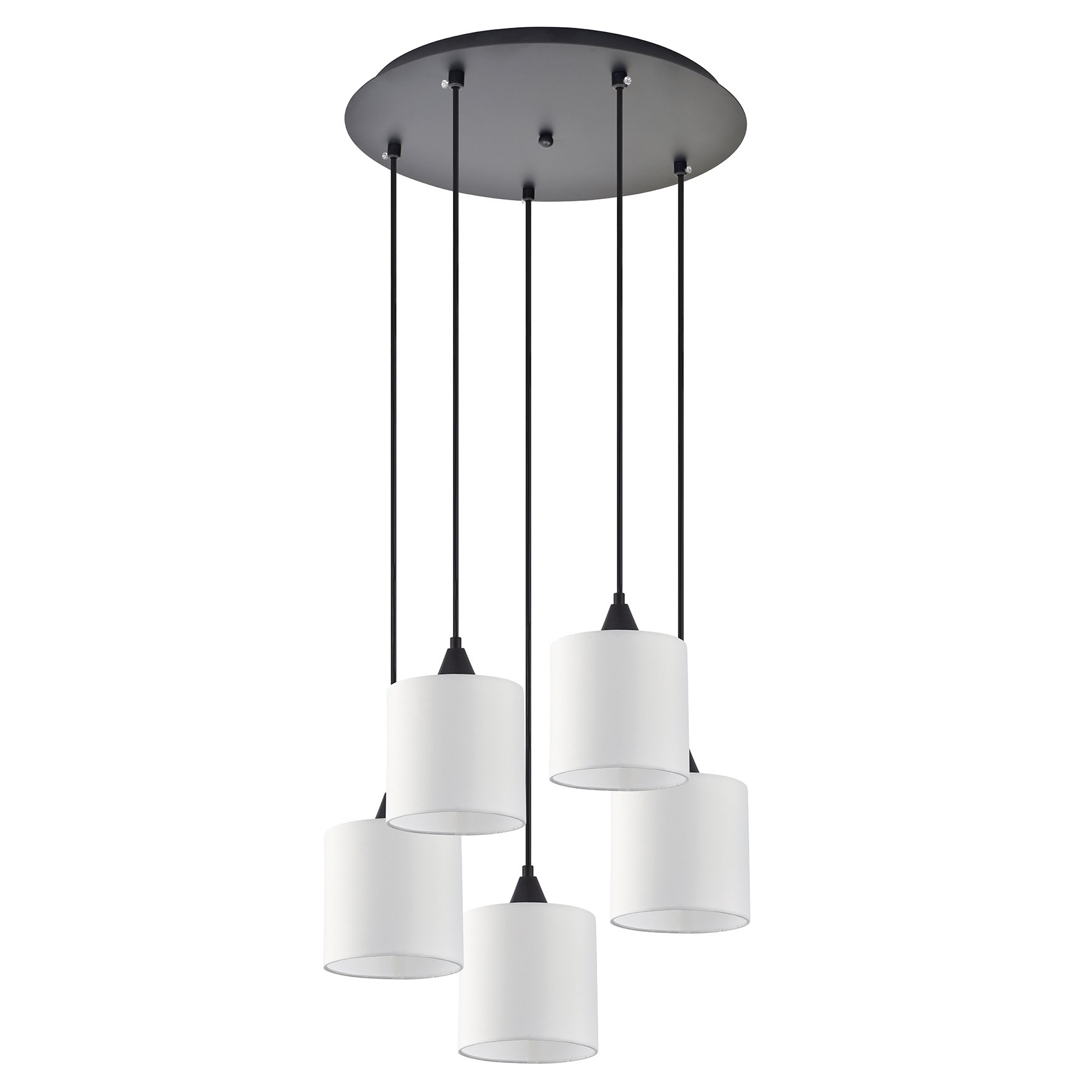 77-9027 SE21-BL-B10-BL5-SH1 ADEPT PENDANT White Shade Pendant+ - Image 1