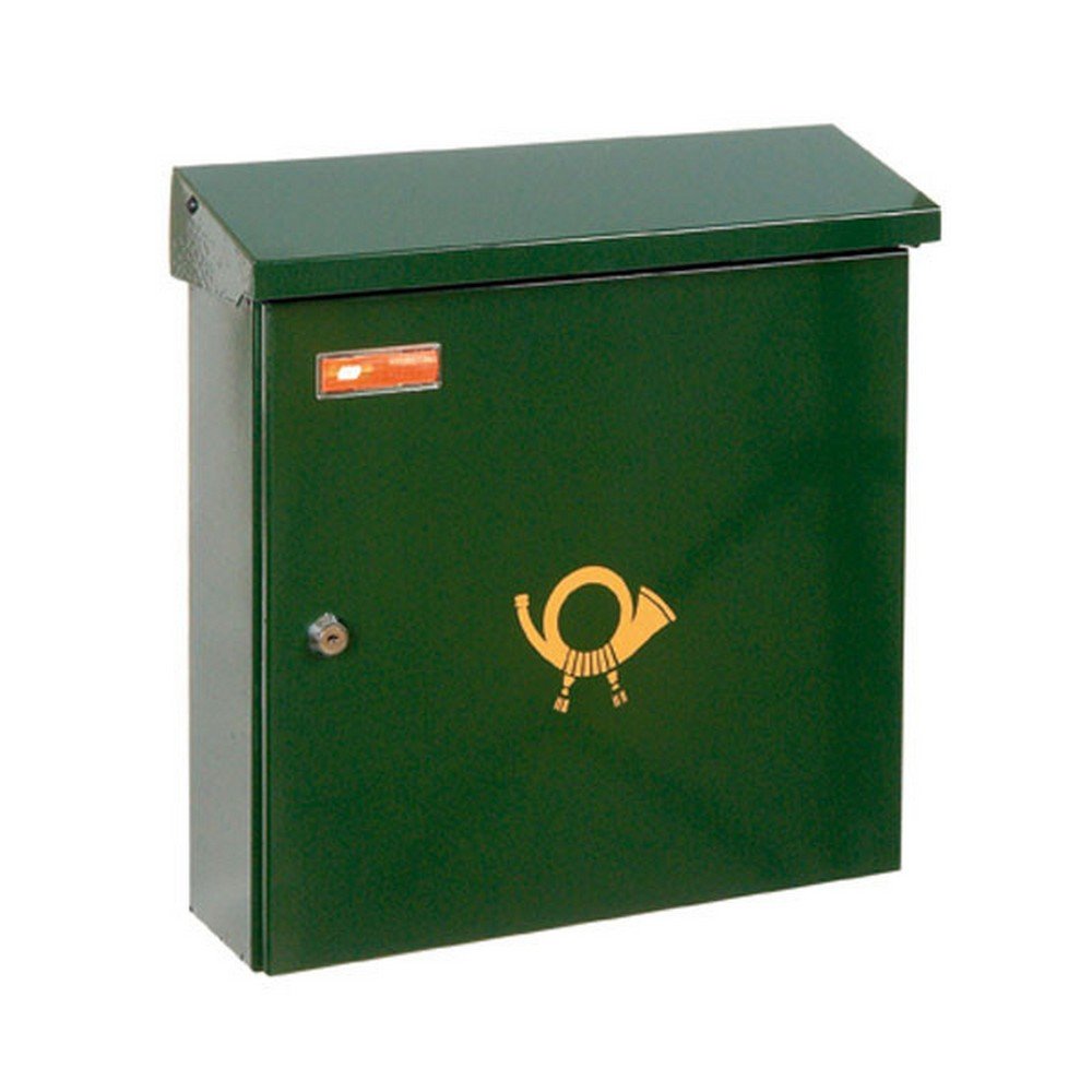 9001london Μεταλλικό Γραμματοκιβώτιο Εξωτερικού Χώρου Κυπαρισσί 38x10x36cm - LONDON 9001 By Viometal - Image 1