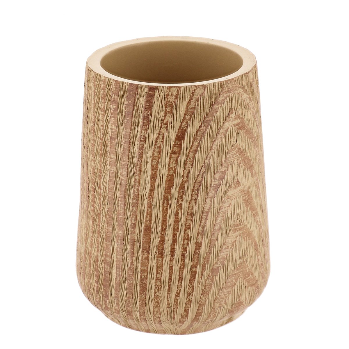ds-4659l05 Ποτήρι Οδοντόβουρτσας Polyresin Μπεζ MRShome - Image 1