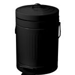 Κάδος Απορριμμάτων 5L Μεταλλικός Soft Close Μαύρος MRShome