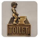 Μεταλλική Ένδειξη WC Σετ Άνδρα – Γυναίκα Αντικέ 9×13cm - Image 3