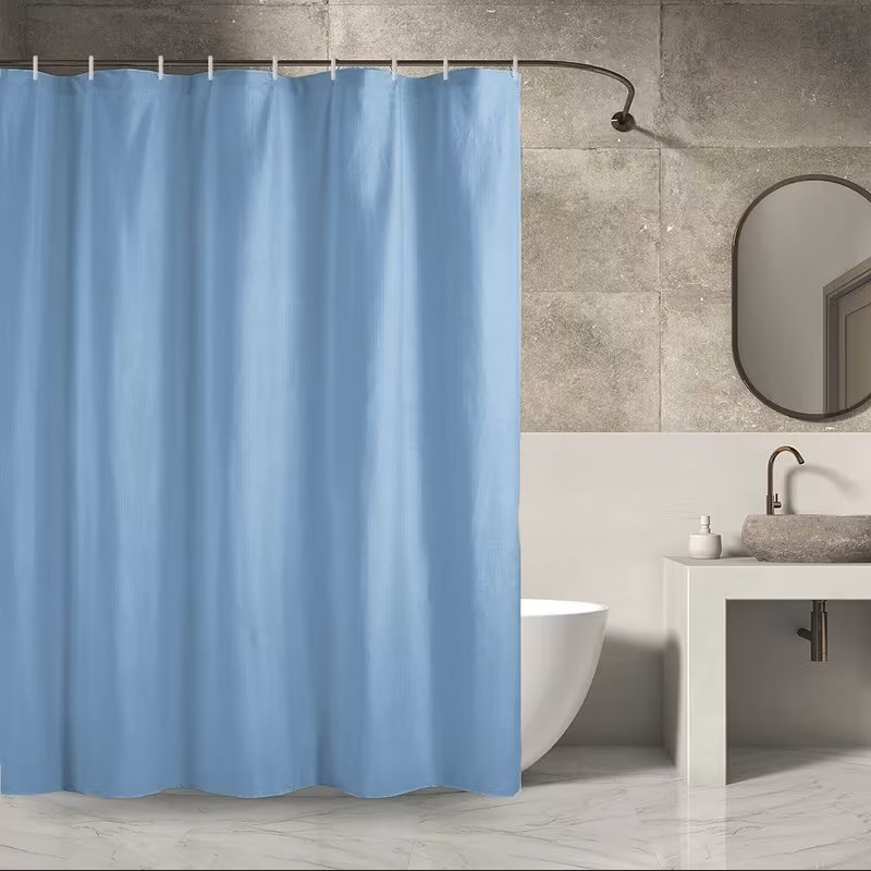 003 σιελ 2.20 υψος Υφασμάτινη Κουρτίνα Μπάνιου Σιελ 180×220cm Υψος - Image 1