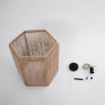 GLOBOSTAR® CAYMAN 00519 Boho Κρεμαστό Φωτιστικό Οροφής με Ντουί 1 x E27 AC 220-240V IP20 - Μπεζ - Μ40 x Π40 x Υ40cm - Image 10