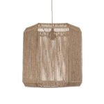 GLOBOSTAR® CAYMAN 00519 Boho Κρεμαστό Φωτιστικό Οροφής με Ντουί 1 x E27 AC 220-240V IP20 - Μπεζ - Μ40 x Π40 x Υ40cm - Image 5