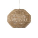 GLOBOSTAR® CAYMAN 00522 Boho Κρεμαστό Φωτιστικό Οροφής με Ντουί 1 x E27 AC 220-240V IP20 - Μπεζ - Μ40 x Π40 x Υ30cm - Image 5