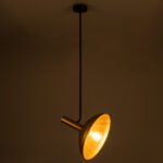 GLOBOSTAR® KATIE 00538 Μοντέρνο Φωτιστικό Οροφής με Ντουί 1 x E27 AC 220-240V IP20 - Μαύρο & Χρυσό - Μ30 x Π30 x Υ120cm - Image 3