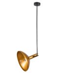 GLOBOSTAR® KATIE 00538 Μοντέρνο Φωτιστικό Οροφής με Ντουί 1 x E27 AC 220-240V IP20 - Μαύρο & Χρυσό - Μ30 x Π30 x Υ120cm - Image 4