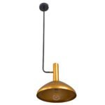 GLOBOSTAR® KATIE 00538 Μοντέρνο Φωτιστικό Οροφής με Ντουί 1 x E27 AC 220-240V IP20 - Μαύρο & Χρυσό - Μ30 x Π30 x Υ120cm - Image 6