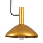 GLOBOSTAR® KATIE 00538 Μοντέρνο Φωτιστικό Οροφής με Ντουί 1 x E27 AC 220-240V IP20 - Μαύρο & Χρυσό - Μ30 x Π30 x Υ120cm - Image 8