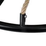 GLOBOSTAR® PENNSYLVANIA 00541 Vintage Κρεμαστό Φωτιστικό Οροφής με Ντουί 6 x E14 AC 220-240V IP20 - Μαύρο & Μπεζ - Μ64 x Π64 x Υ63cm - Image 10