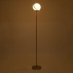 GLOBOSTAR® HUDSON 00500 Μοντέρνο Επιδαπέδιο Φωτιστικό με Ντουί 1 x E27 AC 220-240V IP20 - Λευκό & Χρυσό - Μ20 x Π20 x Υ177cm - Image 3