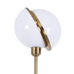 GLOBOSTAR® HUDSON 00500 Μοντέρνο Επιδαπέδιο Φωτιστικό με Ντουί 1 x E27 AC 220-240V IP20 - Λευκό & Χρυσό - Μ20 x Π20 x Υ177cm - Image 6