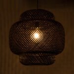 GLOBOSTAR® MALDIVES 00579 Boho Κρεμαστό Φωτιστικό Οροφής με Ντουί 1 x E27 AC 220-240V IP20 - Μαύρο - Μ56 x Π56 x Y54cm - Image 3