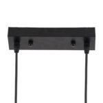 GLOBOSTAR® VERONA 00586 Μοντέρνο Κρεμαστό Φωτιστικό Οροφής με Ντουί 3 x E27 AC 220-240V IP20 - Μαύρο & Χρυσό - Μ50 x Π28 x Υ20cm - Image 9