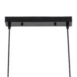 GLOBOSTAR® VERONA 00587 Μοντέρνο Κρεμαστό Φωτιστικό Οροφής με Ντουί 6 x E27 AC 220-240V IP20 - Μαύρο & Χρυσό - Μ100 x Π28 x Υ20cm - Image 9