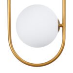 GLOBOSTAR® HAMBURG 00590 Μοντέρνο Κρεμαστό Φωτιστικό Οροφής με Ντουί 1 x G9 AC 220-240V IP20 - Χρυσό & Λευκό - Μ20 x Π15 x Υ40cm - Image 10