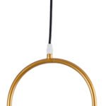 GLOBOSTAR® HAMBURG 00592 Μοντέρνο Κρεμαστό Φωτιστικό Οροφής με Ντουί 1 x E14 AC 220-240V IP20 - Χρυσό & Λευκό - Μ25 x Π20 x Υ50cm - Image 11