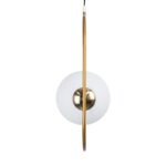 GLOBOSTAR® HAMBURG 00592 Μοντέρνο Κρεμαστό Φωτιστικό Οροφής με Ντουί 1 x E14 AC 220-240V IP20 - Χρυσό & Λευκό - Μ25 x Π20 x Υ50cm - Image 8