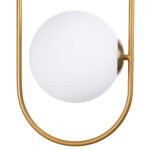 GLOBOSTAR® HAMBURG 00592 Μοντέρνο Κρεμαστό Φωτιστικό Οροφής με Ντουί 1 x E14 AC 220-240V IP20 - Χρυσό & Λευκό - Μ25 x Π20 x Υ50cm - Image 10